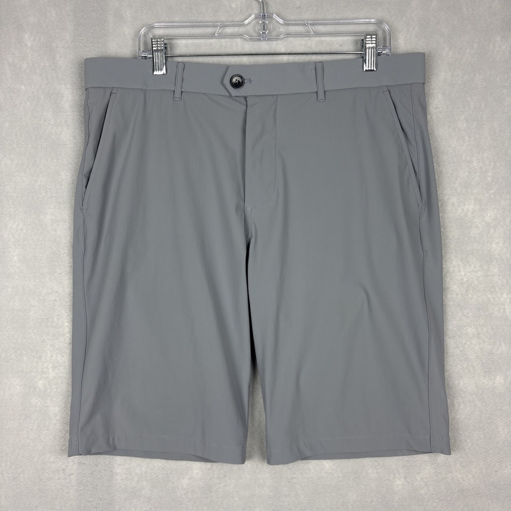 Greyson Mountauk Performance Shorts Mens 36 Gray Golf Stretch Casual Preppy